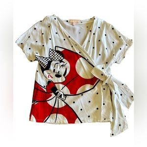 Minnie Mouse Disneyland Paris SideTie Top for‎ Women Size XS
